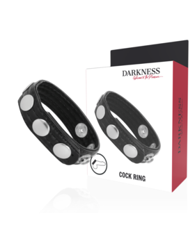 ANILLO ERECCIÓN Anillo de piel ajustable para erección duradera; 5 ajustes