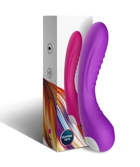 LENDÁRIO VIBRADOR SILICONE FÚCSIA Vibrador para prazer íntimo com múltiplas funções