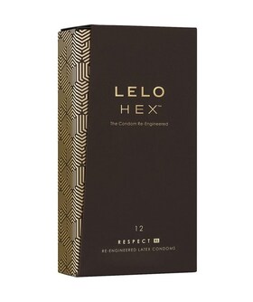 LELO HEX Preservativo XL innovativo in lattice, con texture esagonale, confortevole e sicuro