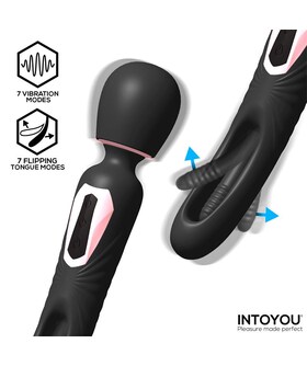 LEXY Massajador e vibrador 2 em 1 com motores potentes