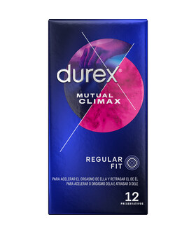 DUREX MUTUAL CLIMAX Preservativo con rilievi e effetto ritardante