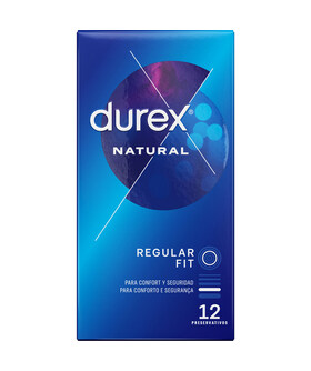 DUREX NATURAL Com formato easy-on, são mais largos e fáceis de colocar.