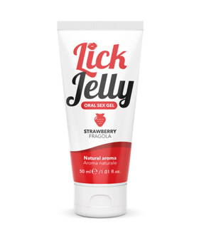 LICK JELLY Gel sensuale al profumo di frutta. Idratante con un gusto raffinato.