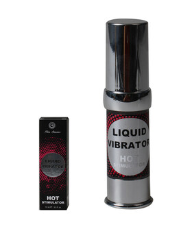 LIQUID VIBRATOR GEL Lubrificante unissexo com efeito de vibração e aquecimento, perfeito para iniciantes