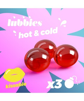 LUBBIES FROID ET CHALEUR Découvrez nos irrésistibles perles d'huiles sensuelles, conçues pour éveiller vos sens et 