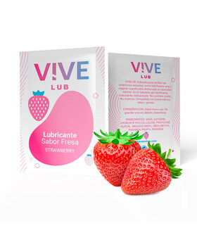 FRESAS POCKET Savoureux lubrifiant à dose unique au goût de fraise