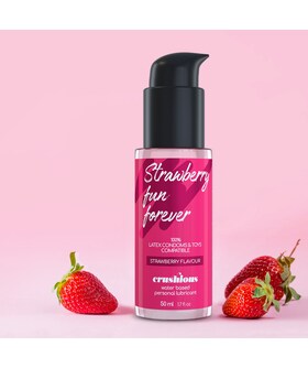 STRAWBERRY FUN Lubrifiant comestible à la fraise, hypoallergénique, à base d’eau