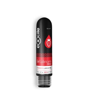 EXCITE FRAGOLA Gel lubrificante a base d'acqua al gusto di fragola, senza parabeni