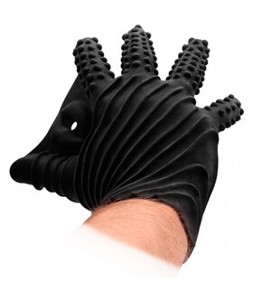 GANT DE MASTURBATION Gant érotique en silicone polyvalent avec des textures uniques