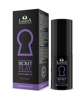 LUXURIA SECRET PLAY Lubrificante a base d'acqua, di lunga durata e sicuro per i tuoi giocattoli