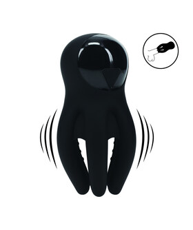 PULPIN Estimulador de glande digital con vibración y tentáculos negro levelz