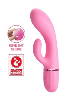 MARSKI Vibrador coelhinho flexível com 10 modos de vibração