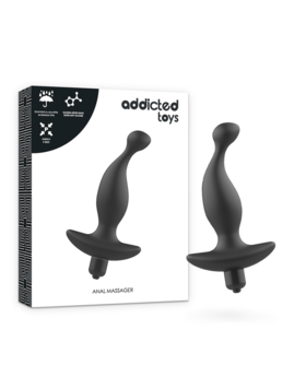 MASSAJADOR ANAL COM VIBRAÇÃO Massajador anal e prostático em silicone premium