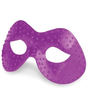 DIAMOND MOULDED Masque érotique en cuir luxueux orné de strass
