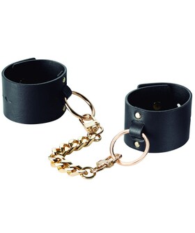 MAZE MANETTE E BRACCIALETTI NERI Manette erotiche eleganti e regolabili per bondage