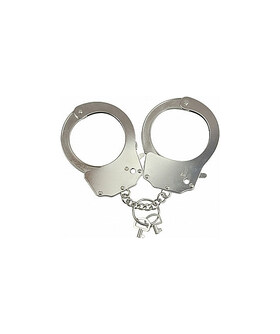 METAL HANDCUFFS Esposas metálicas para juegos BDSM con llaves y liberación