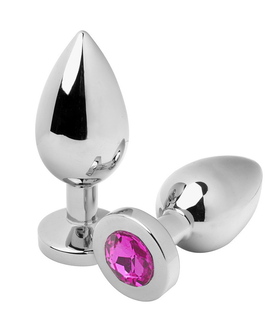 METALHARD SPARKLE Elegant Metal & Crystal Anal Plug, Waterproof & Unisex