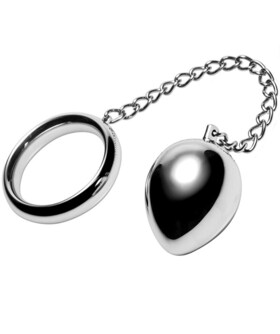 METALHARD CATENA Anello in acciaio inossidabile per giochi erotici