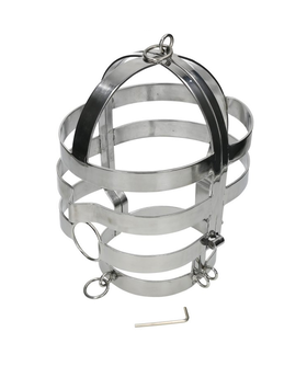 METALHARD STRAP Máscara de BDSM em aço para submissão total