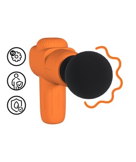 MINI PISTOLA MASSAGGIO Massaggiatore mini ricaricabile Microboost arancione Loveline