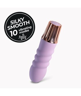 MELLOW BUBBLES Mini vibrador portátil e seguro com 10 modos de vibração
