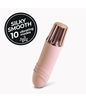 MELLOW WAVES Mini vibrador discreto, 10 modos, portátil, perfeito para iniciantes