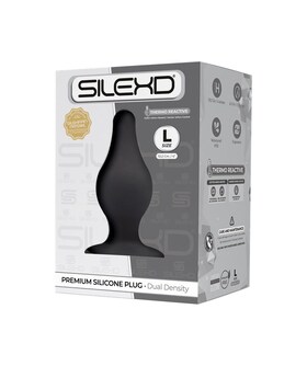SILEXD PLUG NOIR Jouet sexuel anal thermo-réactif pour exploration intime.