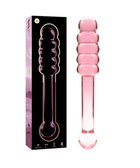 DILDO CRISTAL BOROSILICATO 20 Modèle 20 gode en verre borosilicate 20,5 x 3 cm rose
