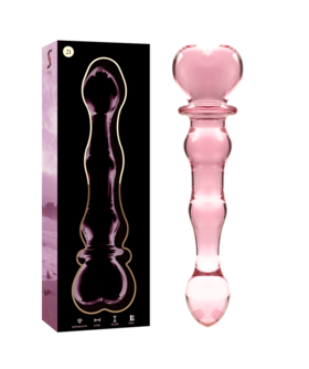 DILDO CRISTAL BOROSILICATO 21 Plug anal en verre de design premium