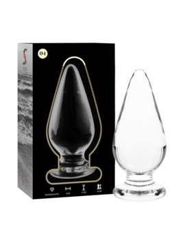 VIDRO BOROSSILICATO 04 Plug anal de vidro borossilicato, resistente e elegante