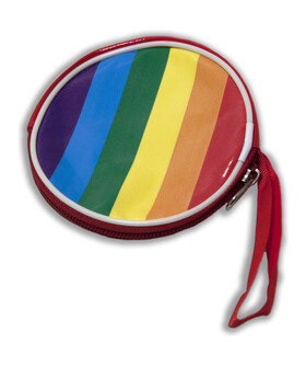 ROUND PURSE Round Coin Purse with LGBT+ Pride Colors