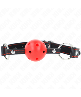BÂILLON BOULE 4.5 CM ROUGE DU Découvrez nos bâillons BDSM de haute qualité : sûrs, confortables et conçus pour sublimer