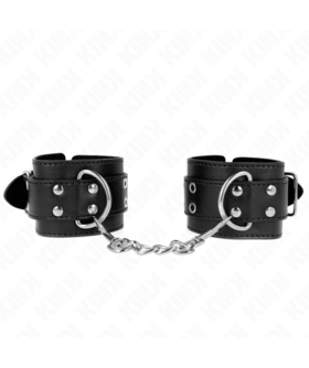 MUÑEQUERAS CON DOBLE LÍNEA DE  Muñequeras elegantes y seguras para experiencias BDSM