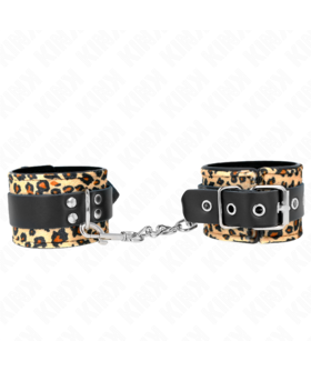 MUÑEQUERAS DE CUERO ESTILO LEO Muñequeras BDSM seguras, cómodas y de alta calidad