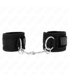 POLSIERE NERO REGOLABILE 18- Polsini BDSM: qualità, stile, comfort e sicurezza