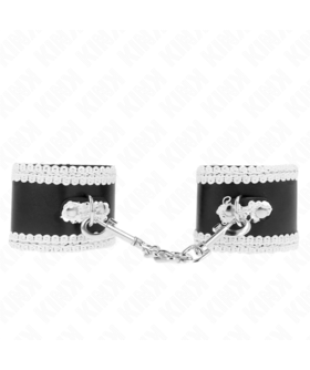 MUÑEQUERAS NEGRO CON ENCAJE DE Muñequeras BDSM: estilo, comodidad y control para sesiones