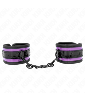 MUÑEQUERAS NEOPRENO LILA AJUST Muñequeras BDSM: elegancia, control, seguridad y comodidad