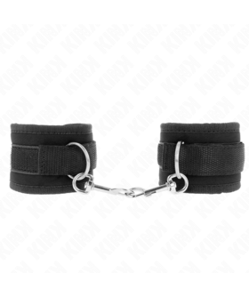 MANETTE NYLON NERO MODELLO Muñequeras BDSM di KINK: stile, comfort e controllo