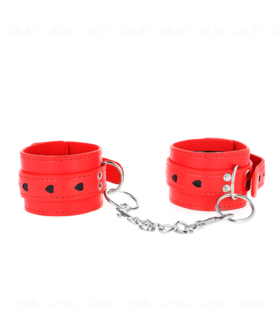 POLSIERE ROSSE CON INCRUSTACI Polsini per esperienze BDSM sicure e appaganti
