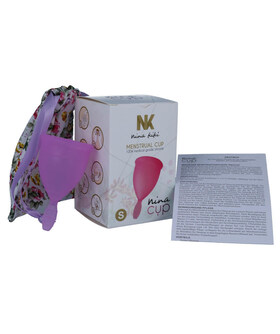 NINA CUP PURPLE Coppa mestruale ecologica, ipoallergenica, fino a 12 ore di protezione