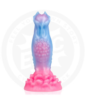 OCEARA Dildo ergonómico único com ventosa, textura suave e dupla ponta