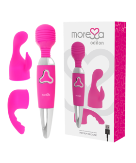 ODILON Vibrador recarregável de silicone, potente e seguro