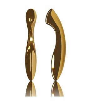 OURO GOLD - ESTIMULADOR Jouet de luxo em aço, estimula o ponto G sem vibrar