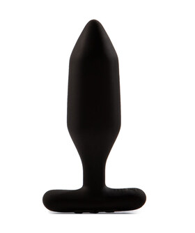 BOUCHON ANAL VIBRANT NOIR ONYX Masseur de fesses avec un design innovant et élégant.