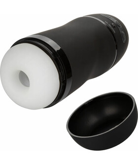 OPTIMUM POWER PULSAR Rechargeable Vibrating Masturbator with Suction & Removable Sleeve