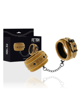 CAVIGLIE Manette comode ed eleganti in pelle vegana per giochi BDSM