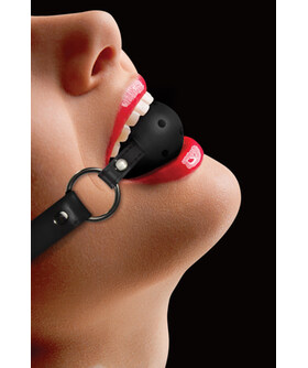 OUCH BALL GAG Breathable Ball Gag - Sleek, Adjustable, Perfect for BDSM Adventures