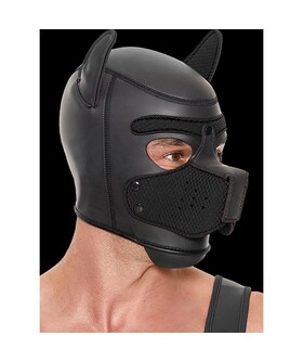 CAPUCHA DE CACHORRO NEOPRENO Máscara completa de neoprene com forma de cão