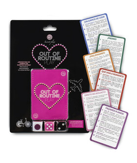 OUT OF ROUTINE PLAY Descobre o nosso conjunto de cartas para casais, ideal para quebrar a rotina com desafios
