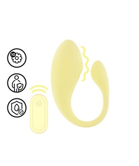 G-SPOT VIBE Vibromasseur Ovo avec télécommande G-Spot Vibe jaune Loveline